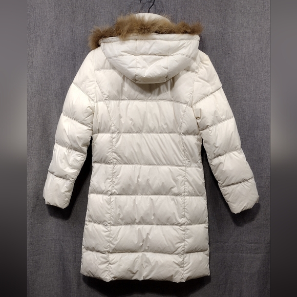 Kangbo Down Filled Puffer Coat Women's S White Cozy Warm Minimalist Winter - Picture 5 of 13